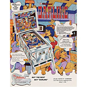 Darling Pinball Machine by Williams