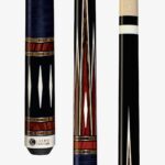 Lucasi Custom Pool Cues – 6-point cocobolo and bocote inlay