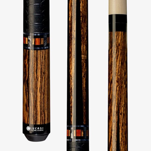 Lucasi Custom Pool Cues - Bocote and Cocobolo Inlay
