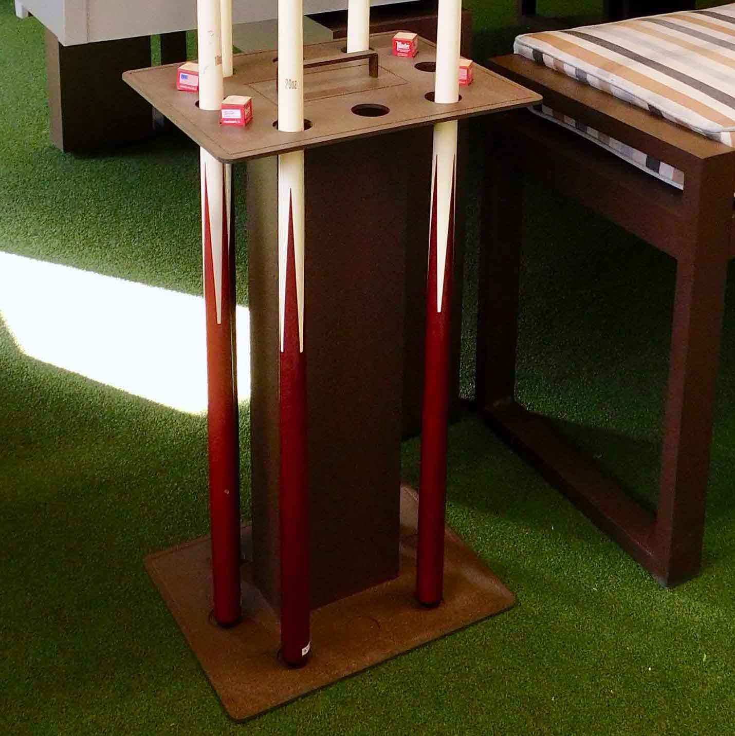 Outdoor Floor Cue Rack by R & R Elite Home Gamerooms