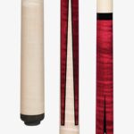 Pechauer Pool Cues – Wine Stained Curly Maple 1