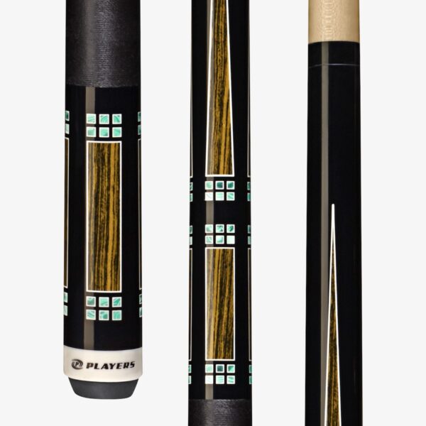 Players Pool Cues - Bocote and Malachite Accents