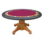 Poker Table – 60″ Oak 4