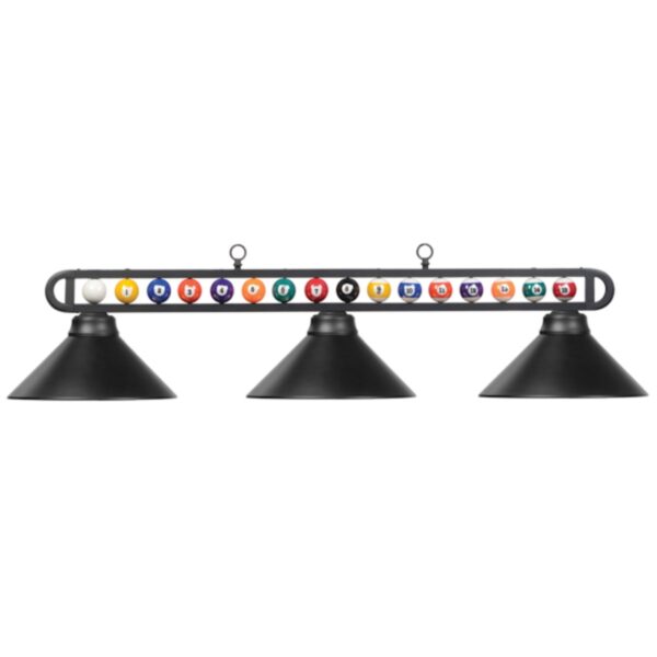 Three-Bulb Billiard Balls Light Fixture