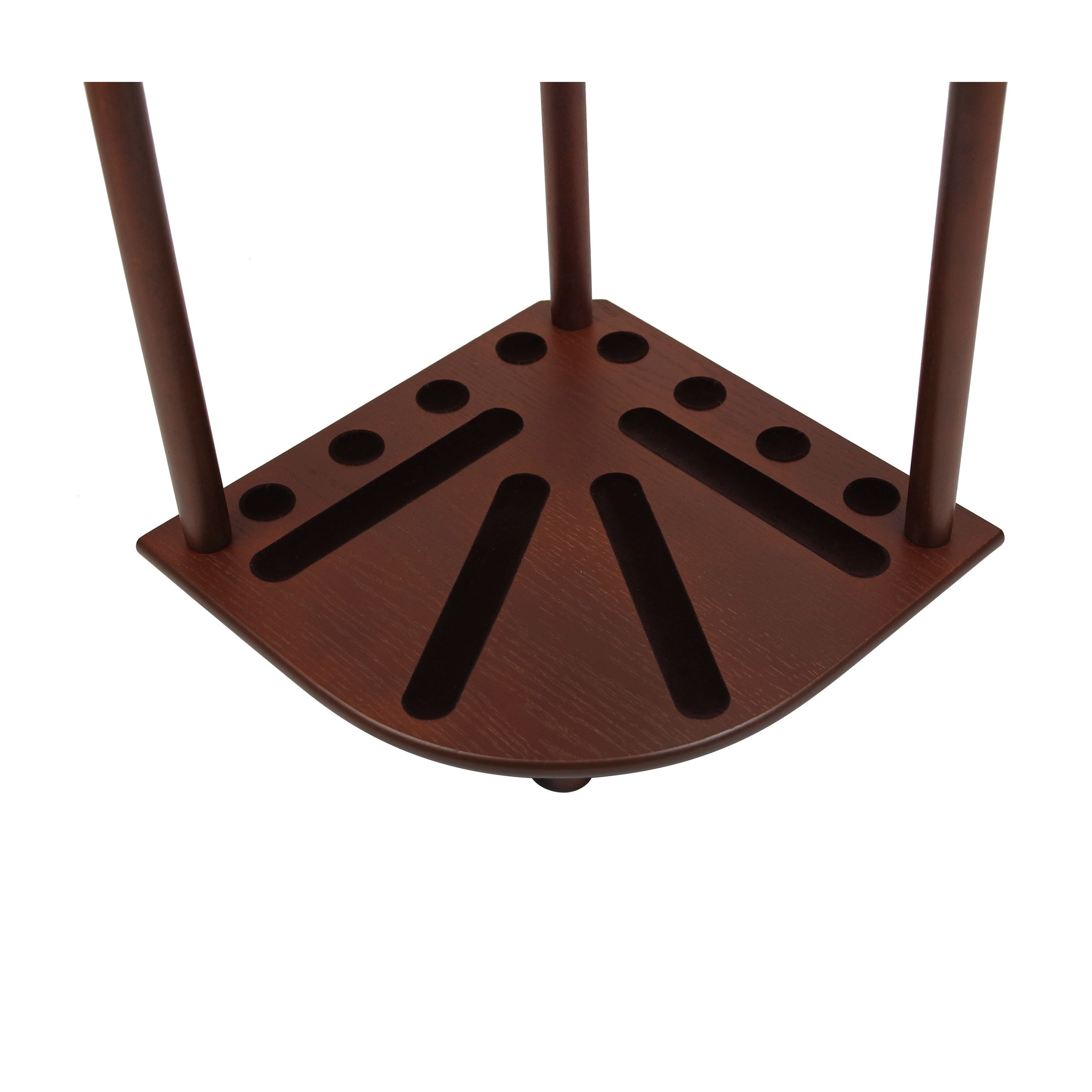 Corner Cue Rack - Antique Walnut - Elite Home Gamerooms
