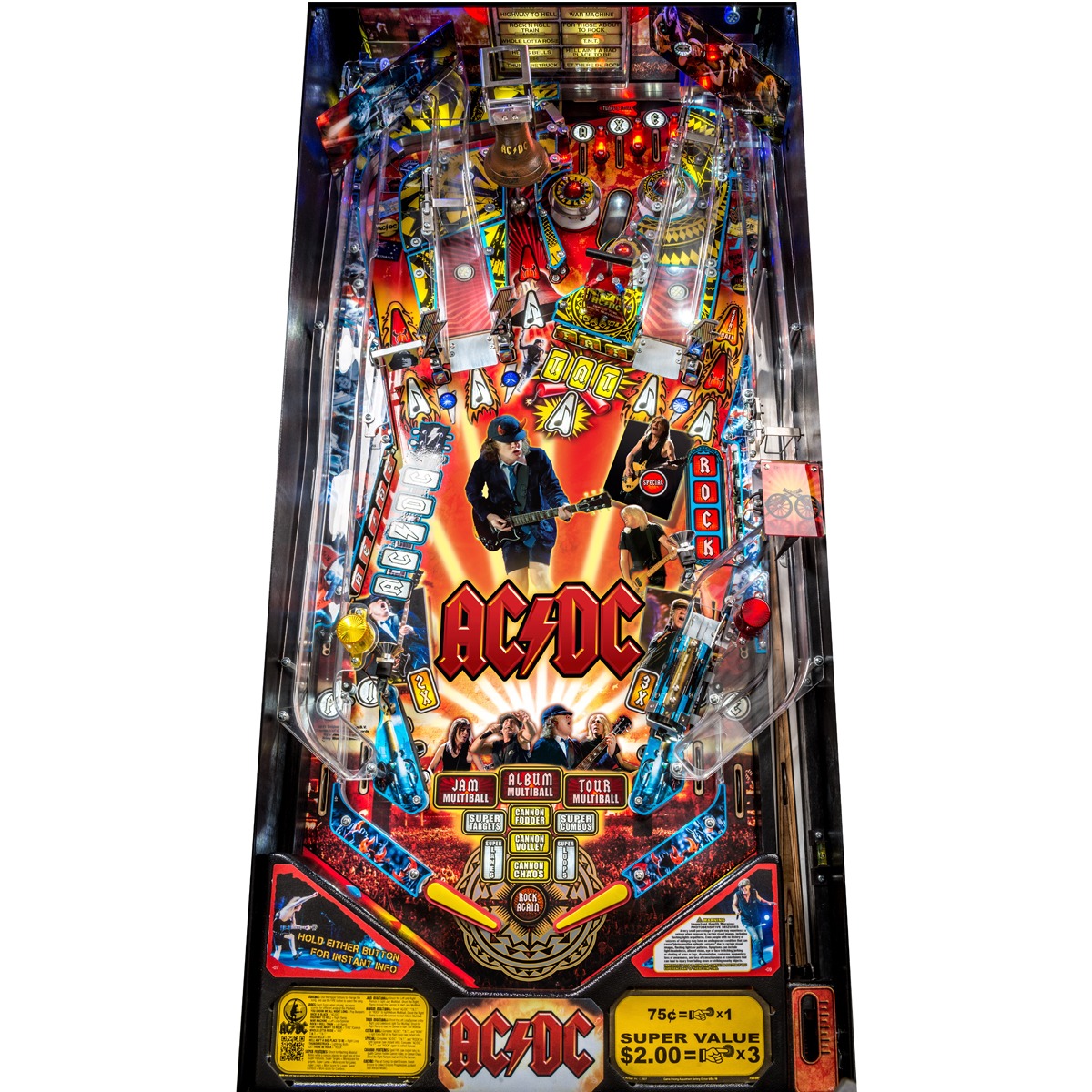 AC/DC Pro Pinball Machine - Elite Home Gamerooms