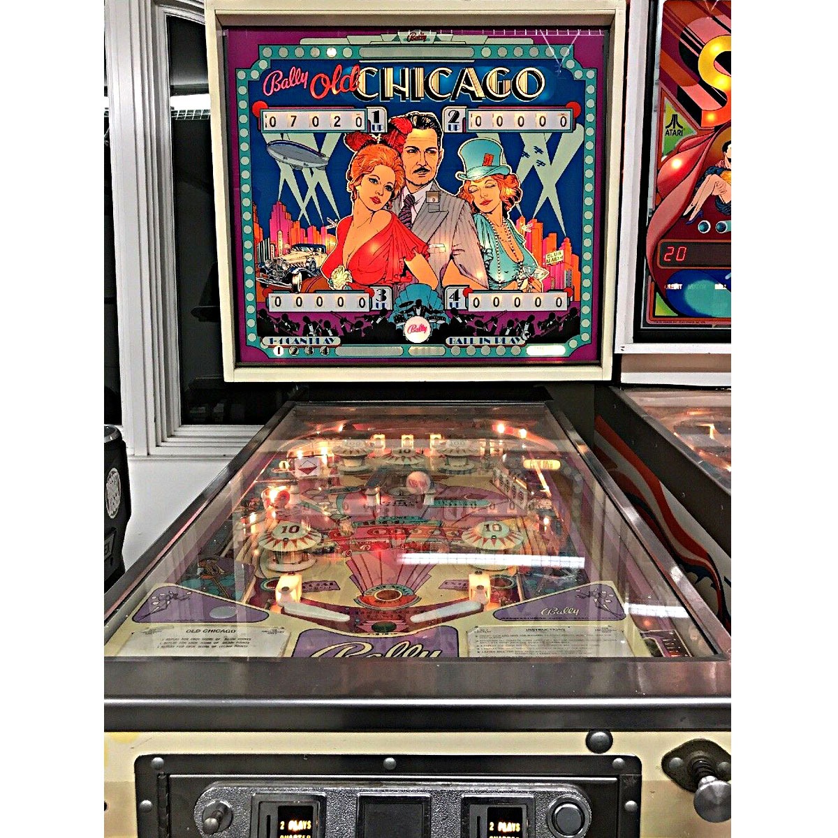Old Chicago Pinball Machine Elite Home Gamerooms