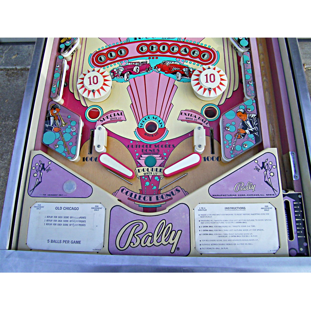 Old Chicago Pinball Machine Elite Home Gamerooms