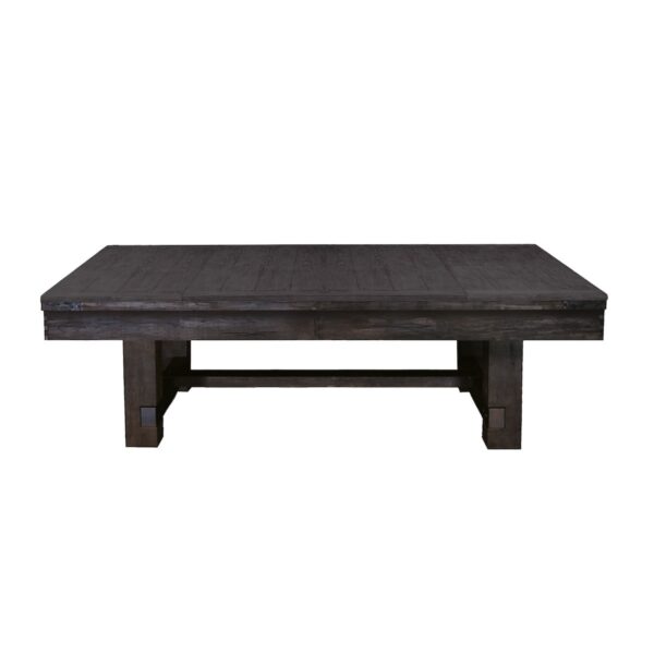 Reno Pool Table - Weathered Dark Chestnut with Dining Table