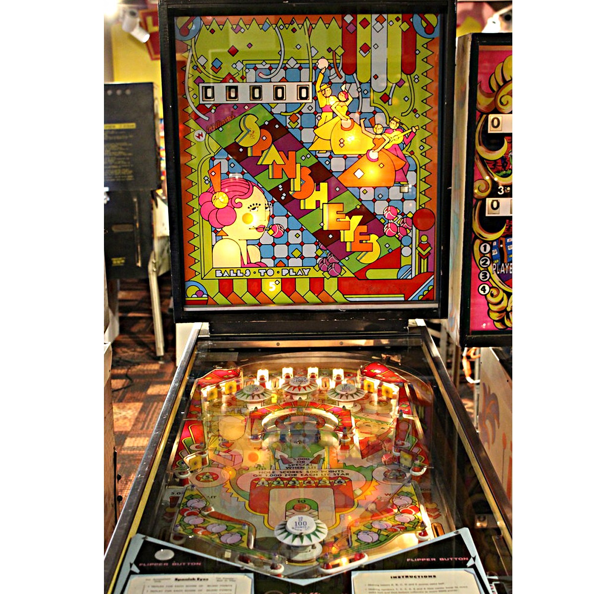 Spanish Eyes Pinball Machine Elite Home Gamerooms
