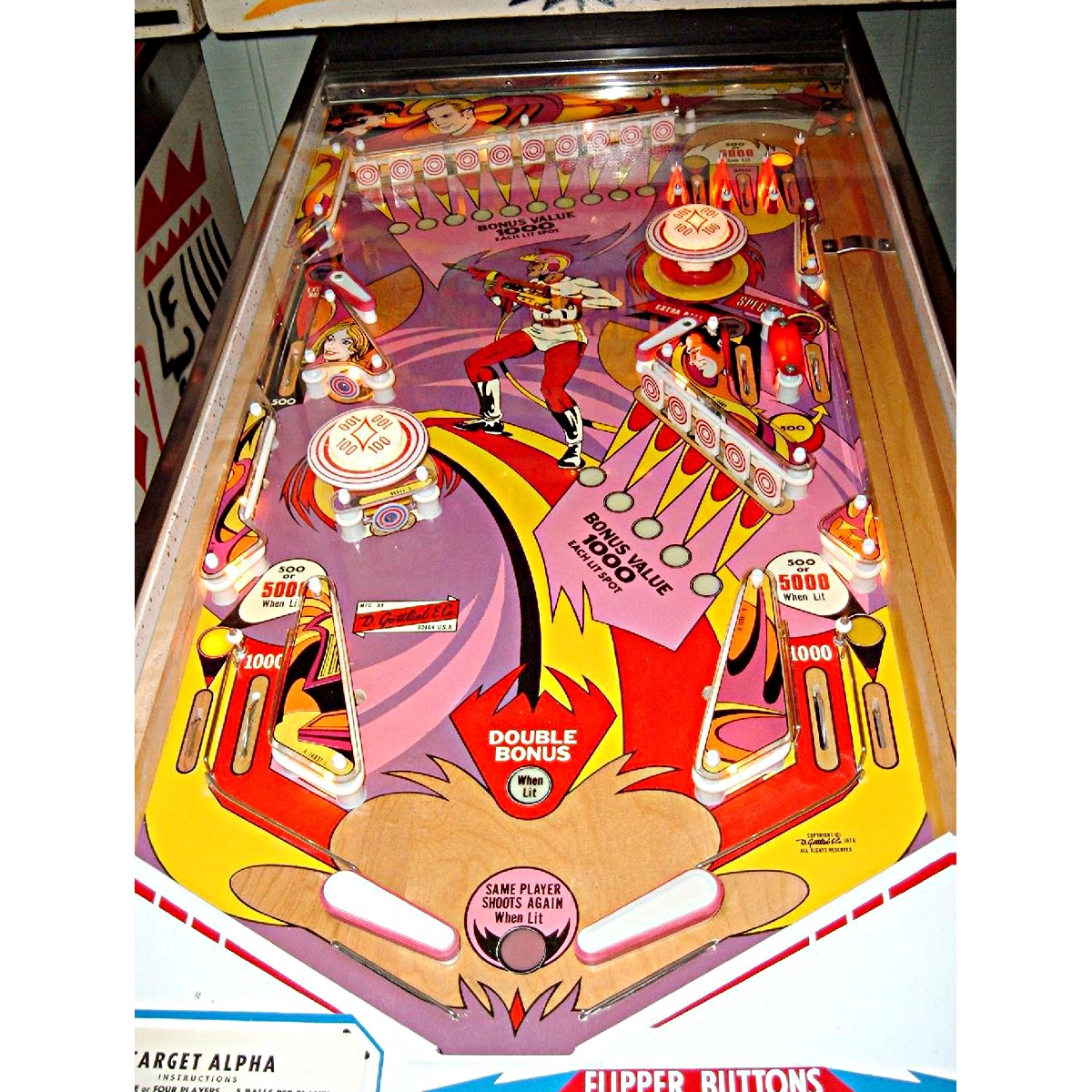 Target Alpha Pinball Machine Elite Home Gamerooms