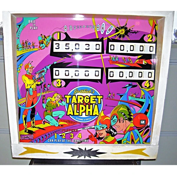 Target Alpha Pinball Backglass