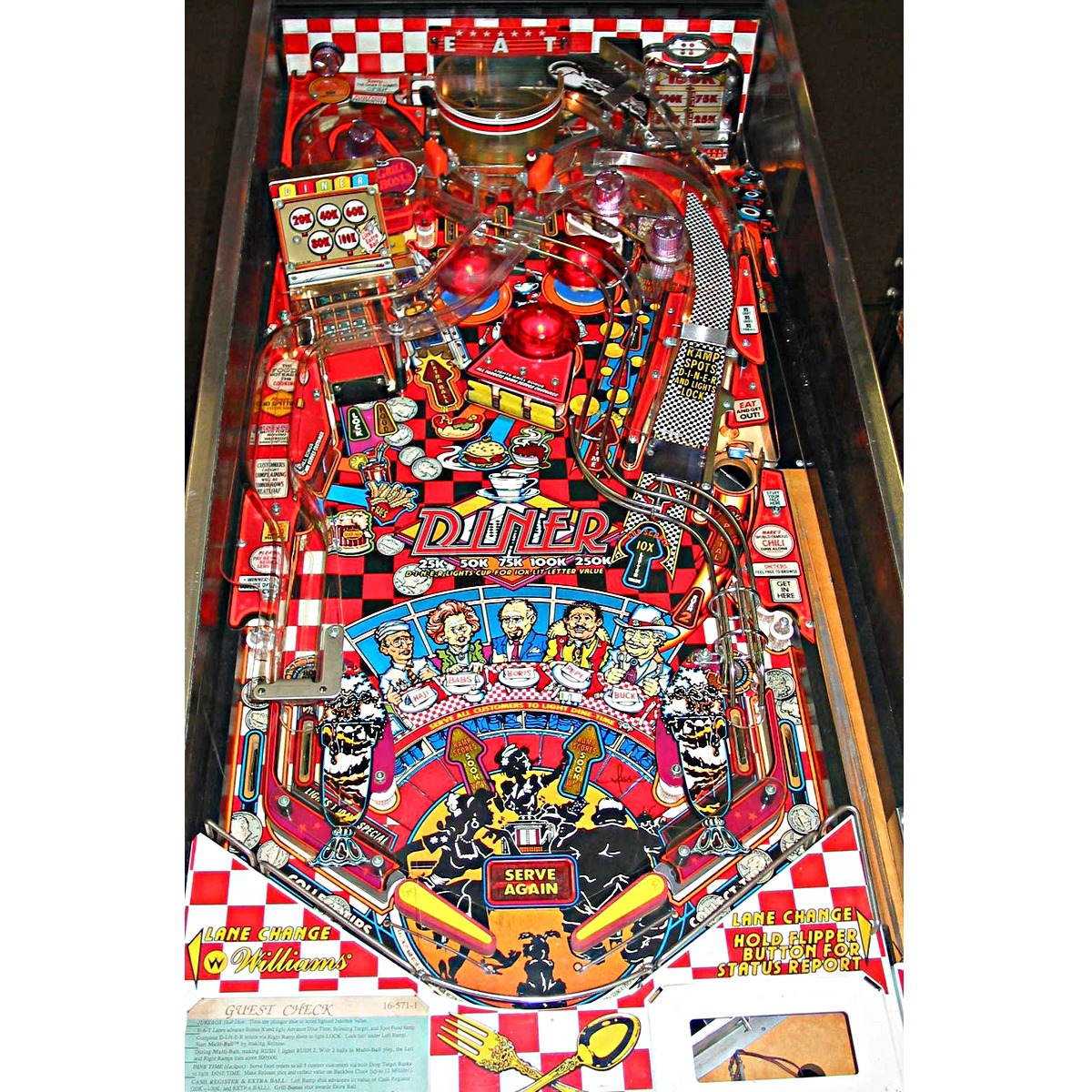 Diner Pinball Machine by Williams Elite Home Gamerooms Order Now!
