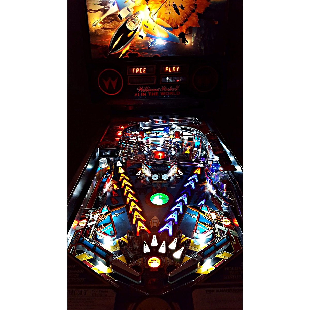 F14 Tomcat Pinball Machine Elite Home Gamerooms