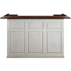 RAM Game Room Home Bar 72 Inch Antique White