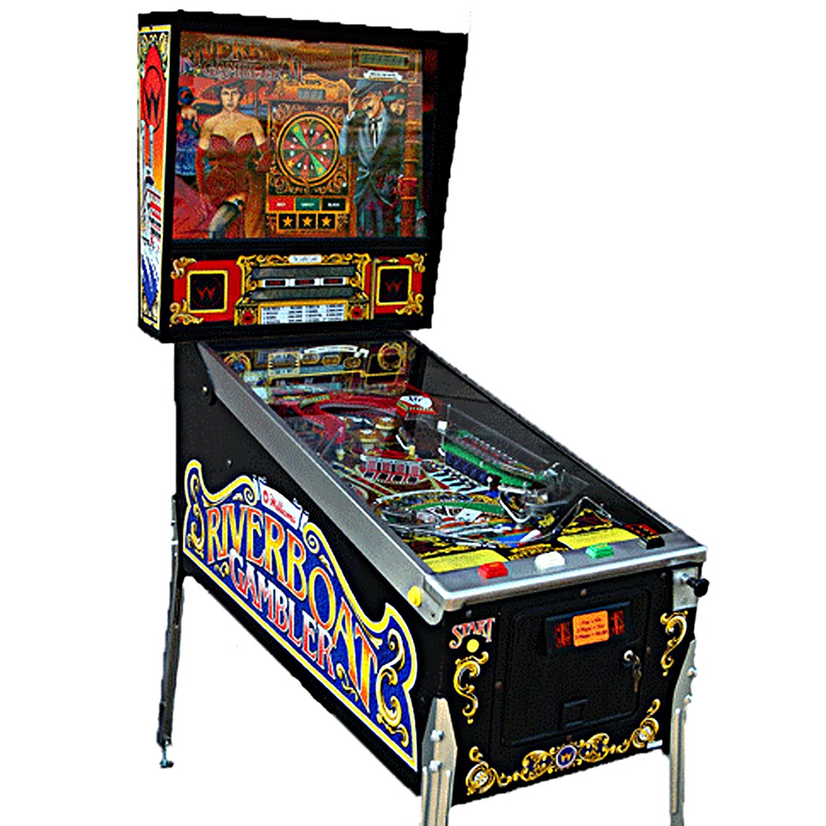 williams riverboat gambler pinball machine