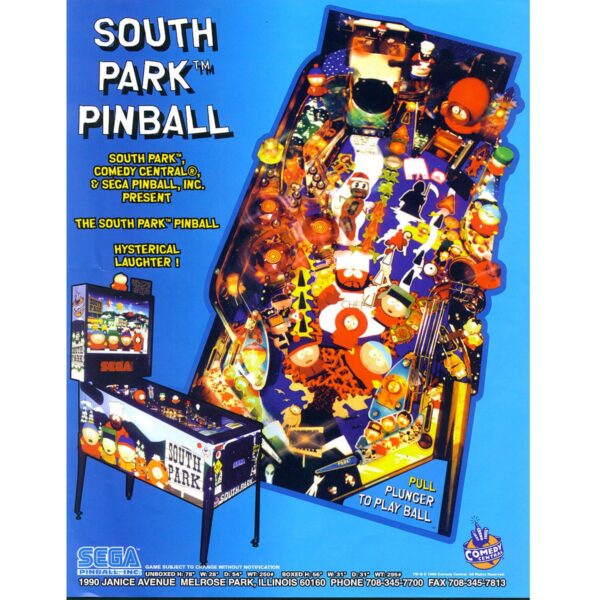 South Park Pinball Flyer