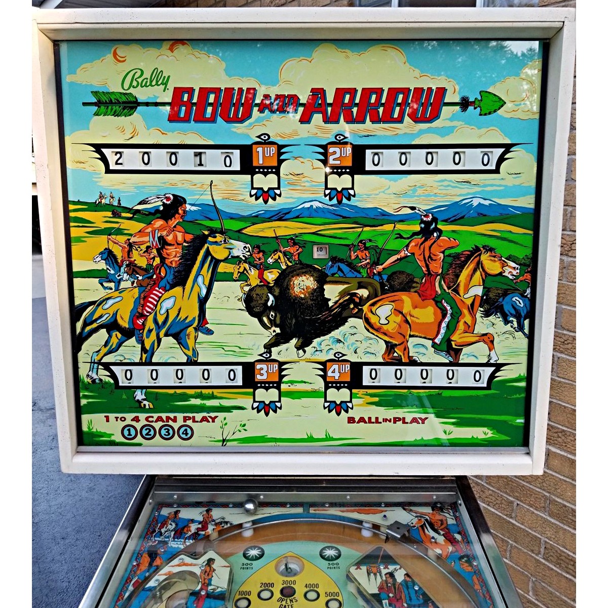 Bow and Arrow Pinball Machine Elite Home Gamerooms