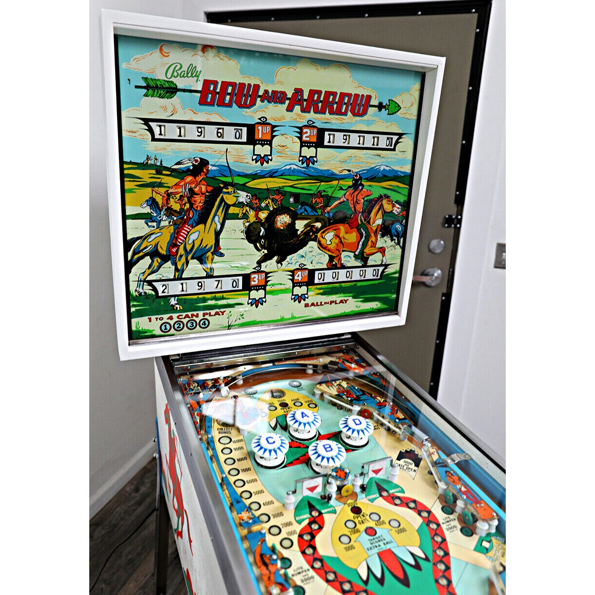 Bow and Arrow Pinball Machine Elite Home Gamerooms