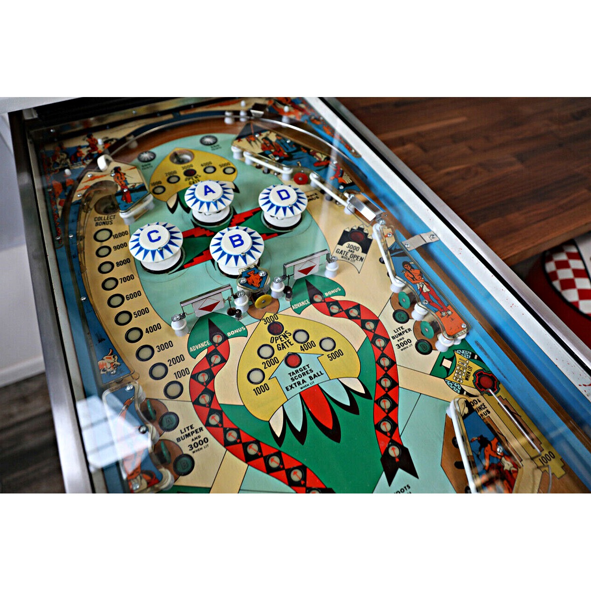 Bow and Arrow Pinball Machine Elite Home Gamerooms