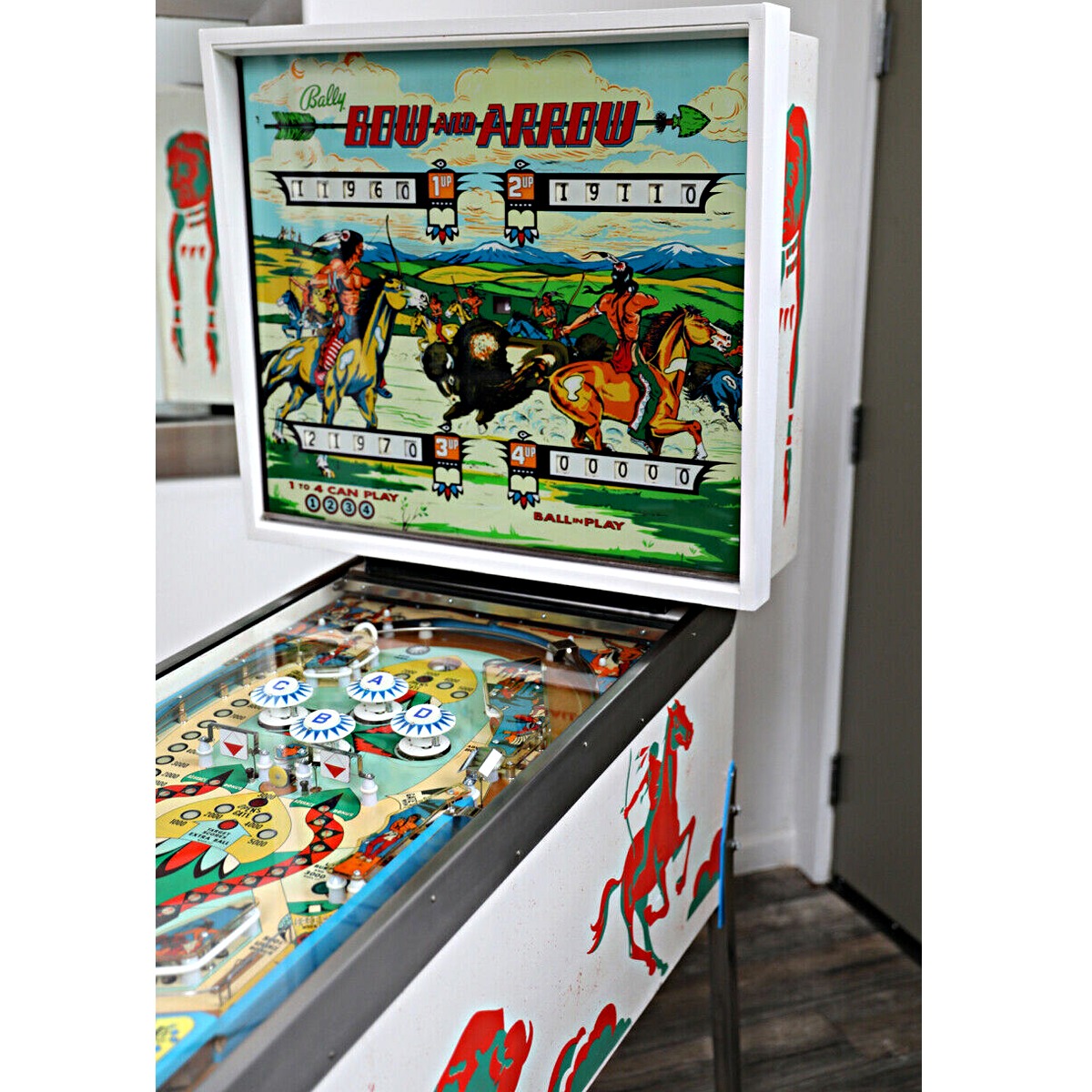 Bow and Arrow Pinball Machine Elite Home Gamerooms