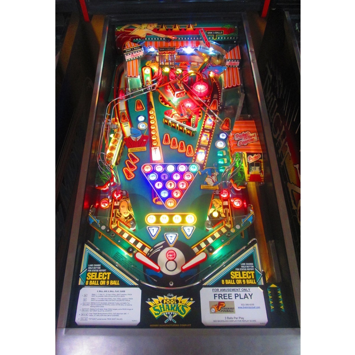 Pool Sharks Pinball Machine Elite Home Gamerooms