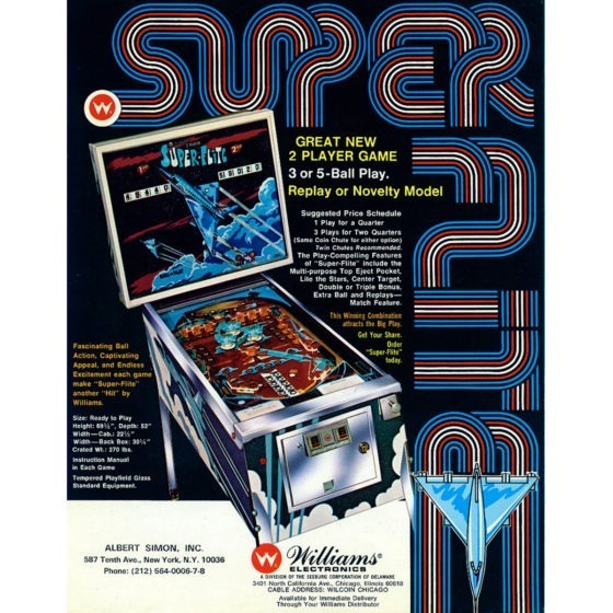 Super-Flite Pinball Machine - Elite Home Gamerooms