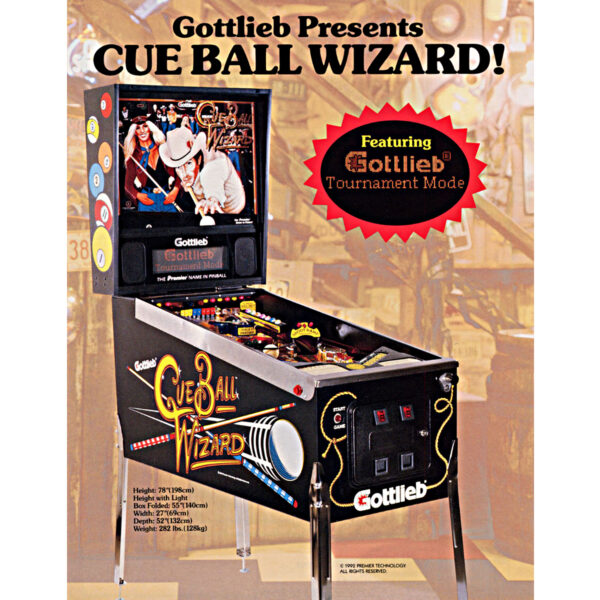 Cue Ball Wizard Pinball Machine