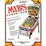 MIBS Pinball Machine Gottlieb 1969