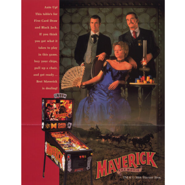 Maverick Pinball Machine by Data East