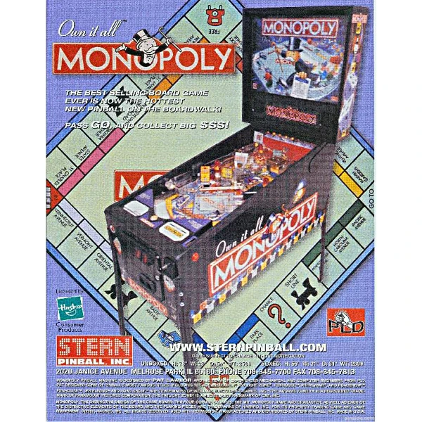Monopoly Pinball Machine
