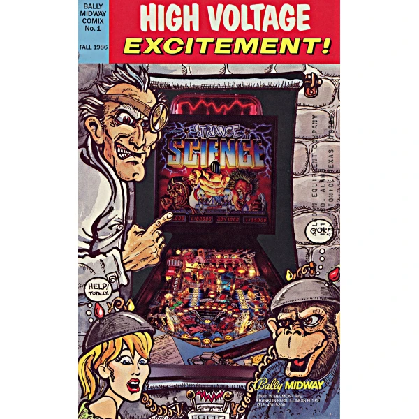 Strange Science Pinball Machine