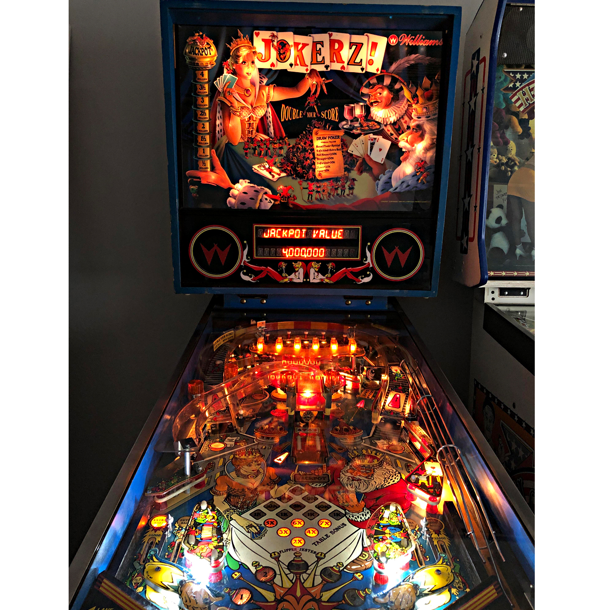 Jokerz! Pinball Machine Elite Home Gamerooms