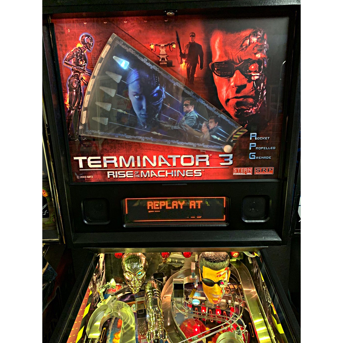 Terminator 3 Rise of the Machines Pinball Machine Elite Home Gamerooms