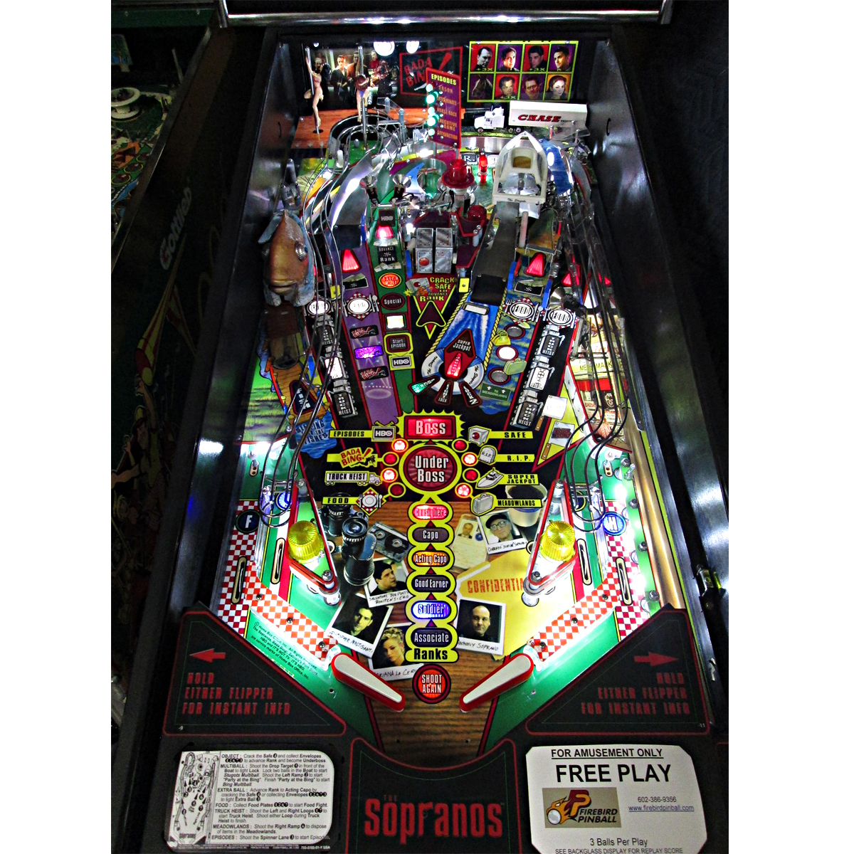 Sopranos Pinball Machine Elite Home Gamerooms Order Now!