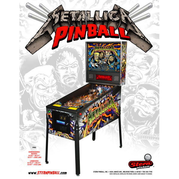 Metallica Pro Pinball Machine