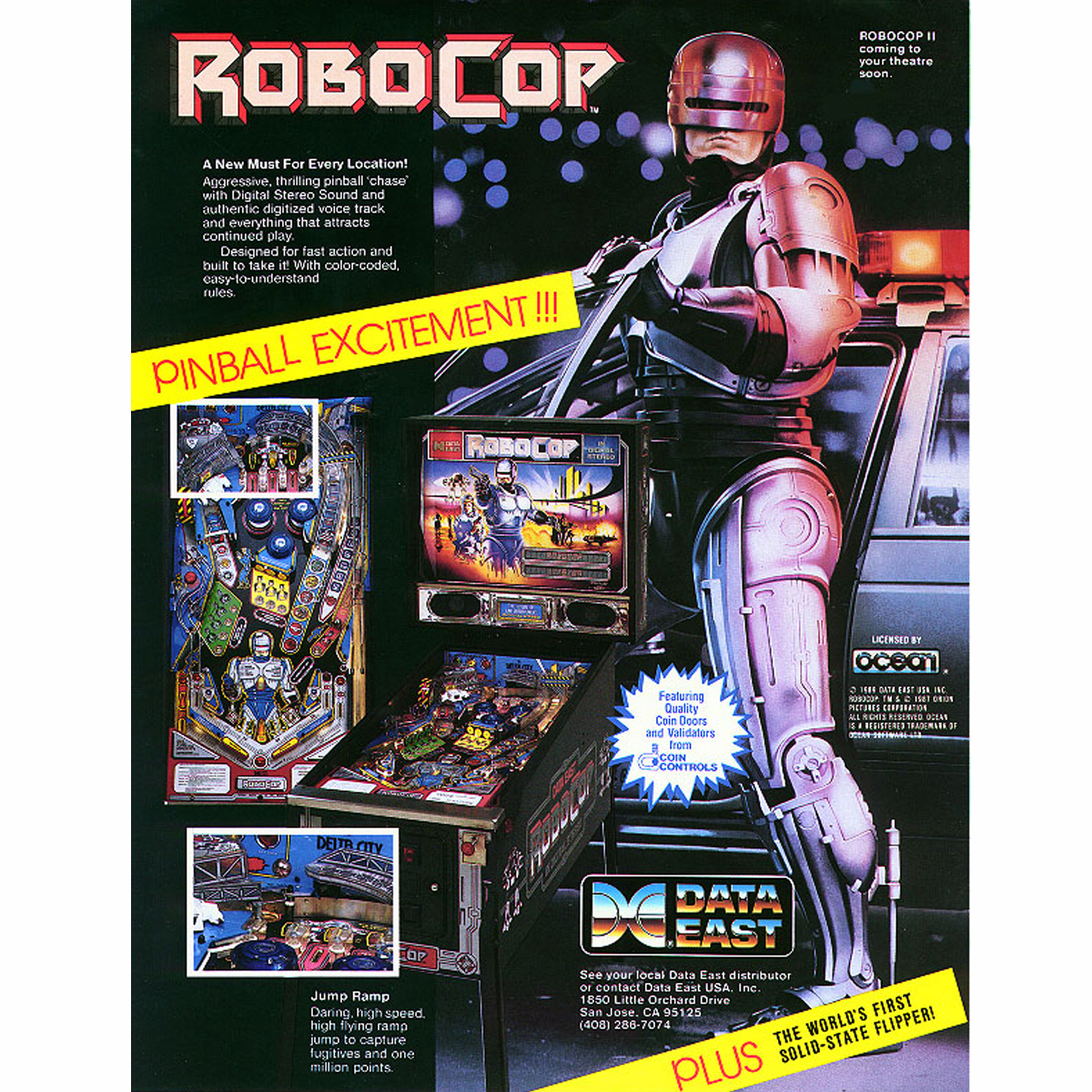 Robocop Pinball Machine Elite Home Gamerooms