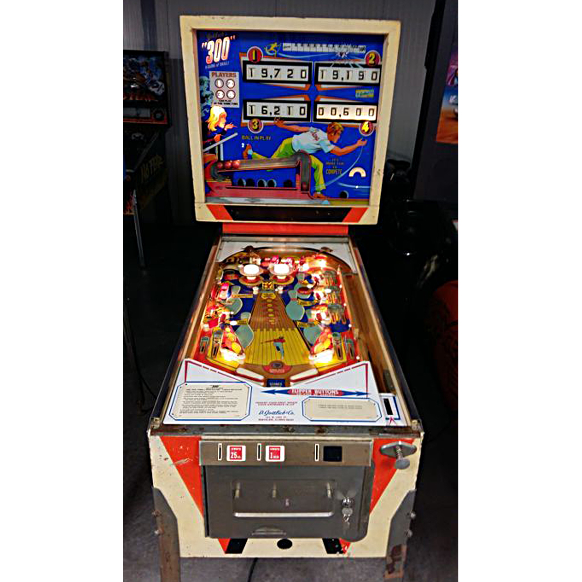 300 Pinball Machine by Gottlieb Elite Home Gamerooms