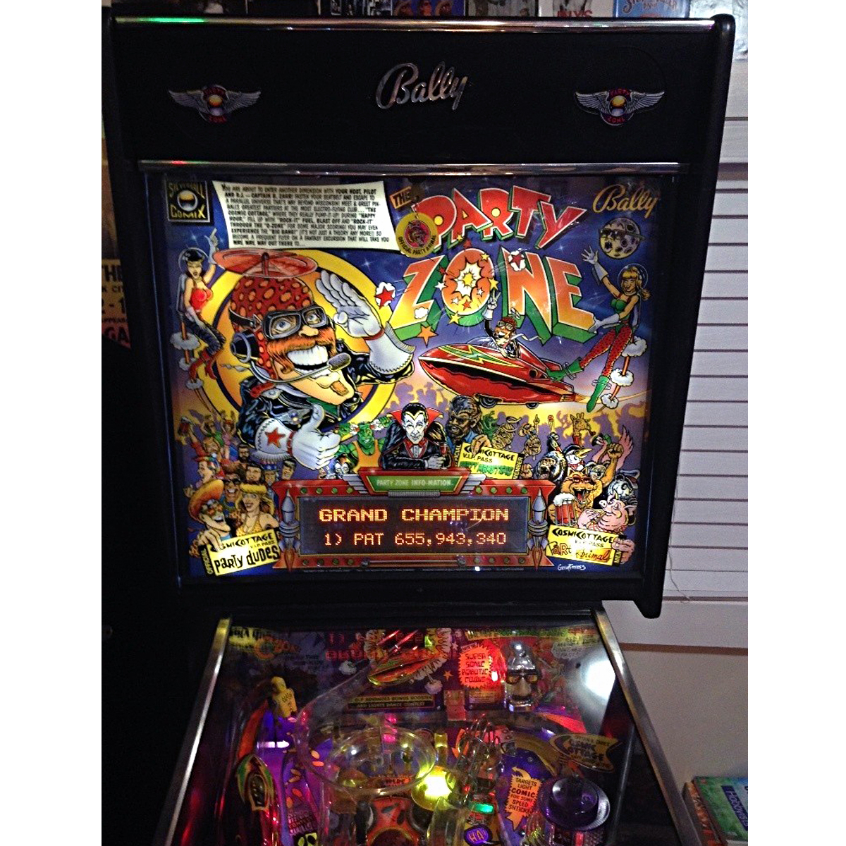 Party Zone Pinball Machine Elite Home Gamerooms