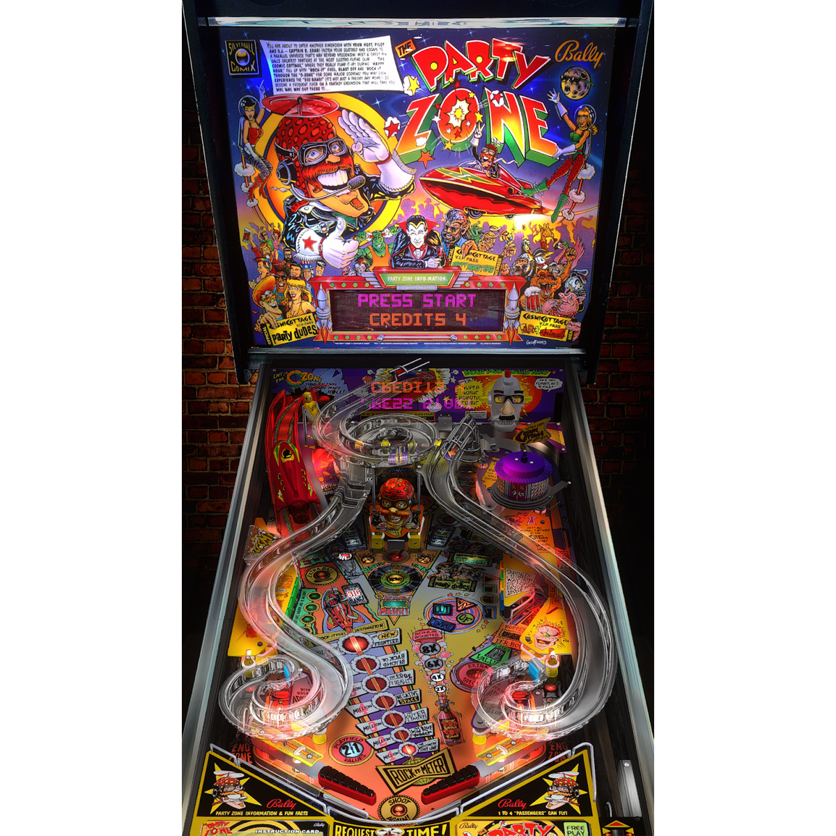 Party Zone Pinball Machine Elite Home Gamerooms