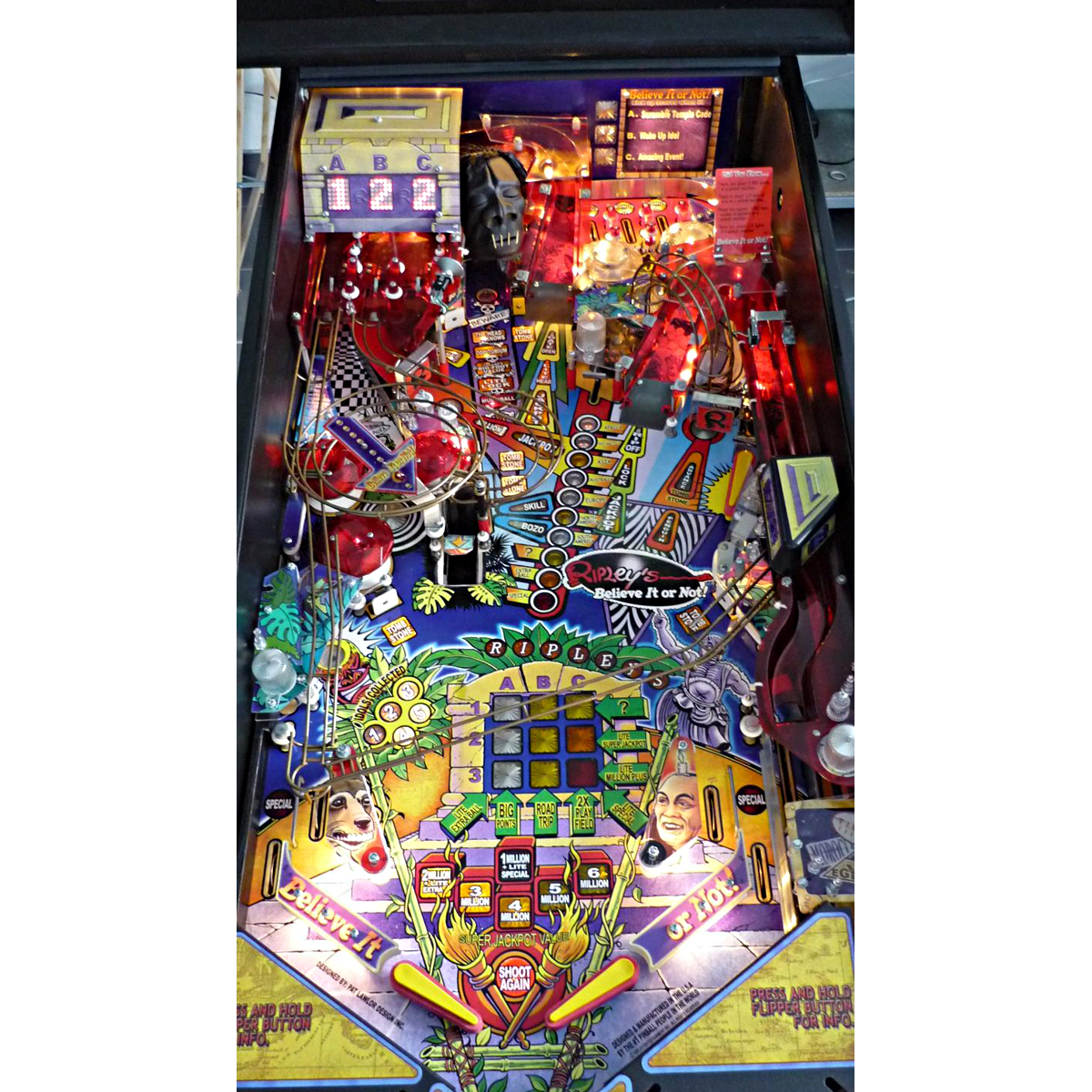 Ripley's Believe It Or Not Pinball Machine Elite Home Gamerooms