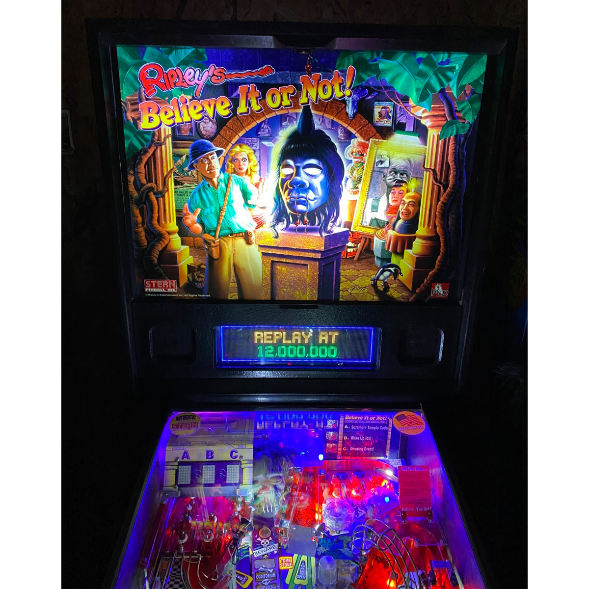 Ripley's Believe It Or Not Pinball Machine Elite Home Gamerooms