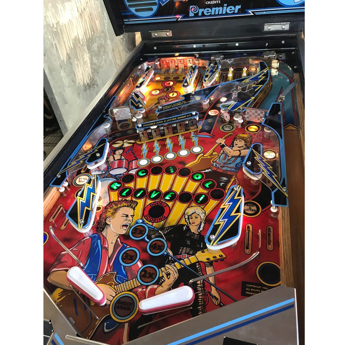 Rock Pinball Machine by Gottlieb Elite Home Gamerooms