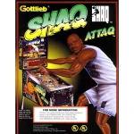 Shaq Attaq Pinball Machine Flyer Shaq Attaq Pinball Machine