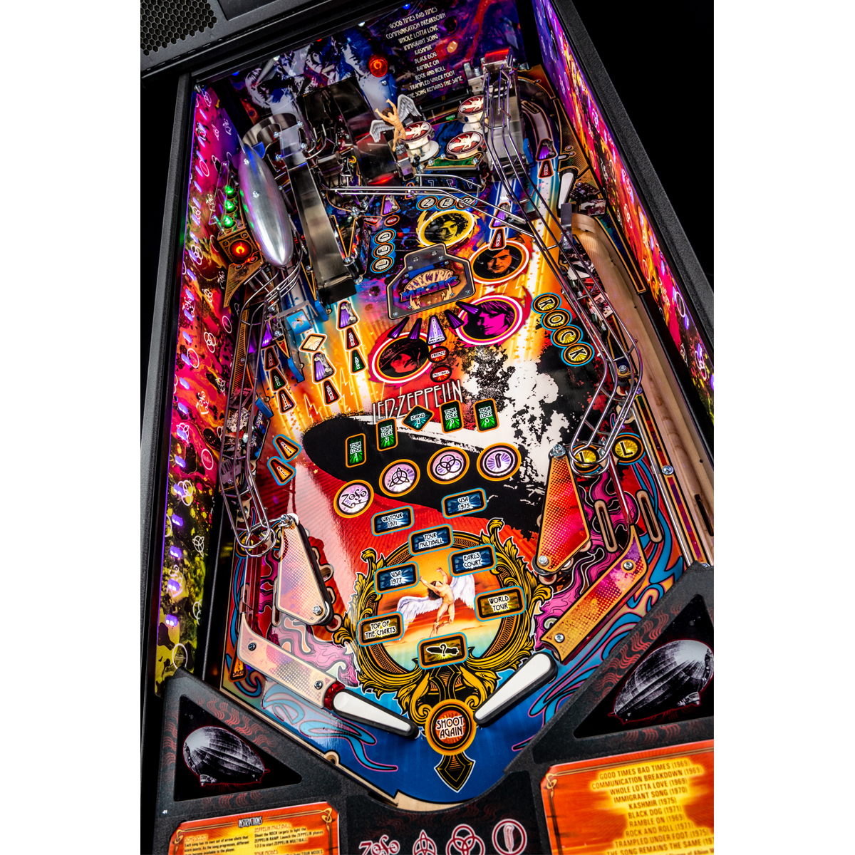 Led Zeppelin Premium Pinball Machine Elite Home Gamerooms