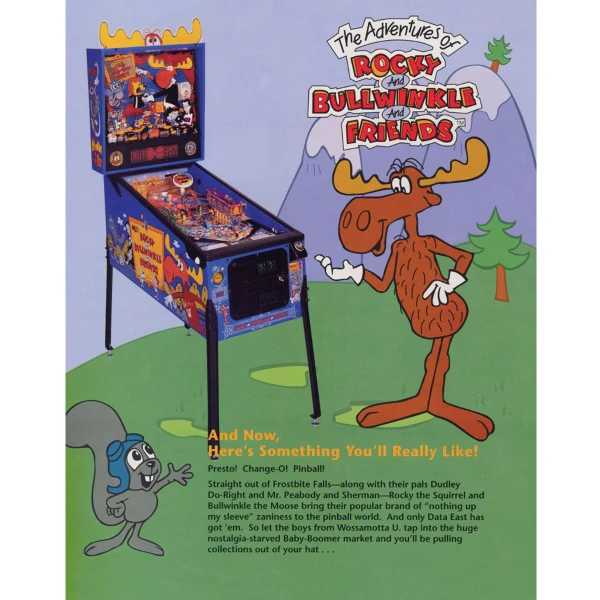 Rocky and Bullwinkle Pinball