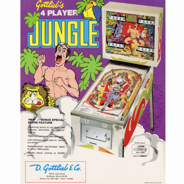 Jungle Pinball Machine