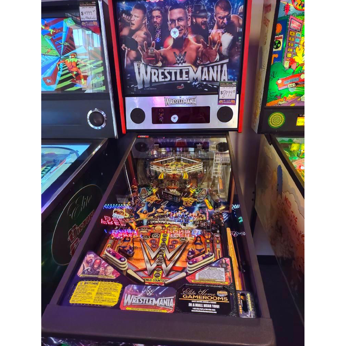 WWE Wrestlemania Pinball Machine 2