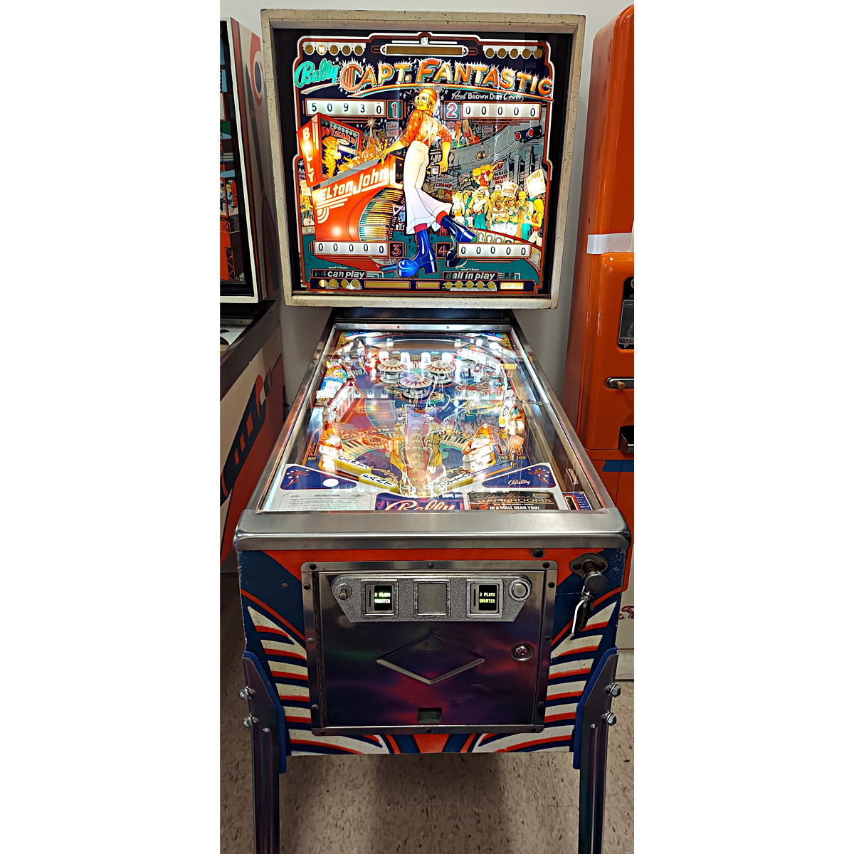 Captain Fantastic Pinball Machine Elite Home Gamerooms