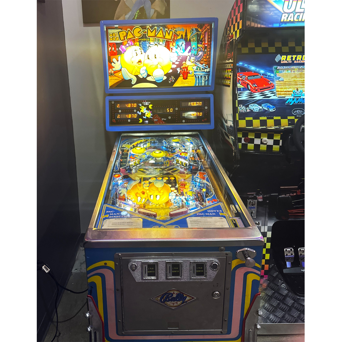 Mr. & Mrs. Pac-Man Pinball Machine - Elite Home Gamerooms